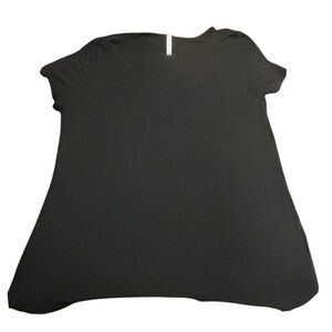 Active USA Black Short Sleeve Tunic Top‎ Casual Comfort